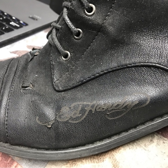 Ed Hardy knee high boots - Picture 9 of 9